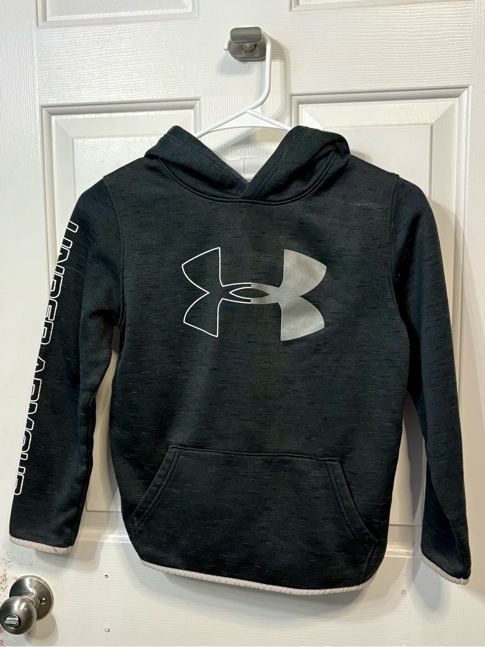 Under Armour Dark Gray Hoodie with Silver Logo